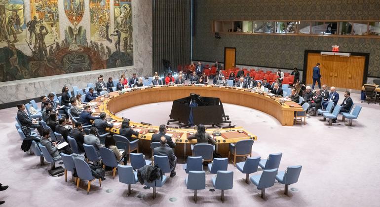 联合国安理会关于“领导力促和平”公开辩论会议全景。